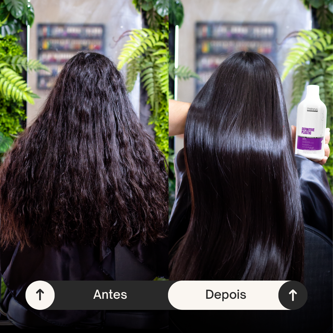 Antes e Depois Progressiva orgânica sem formol 4